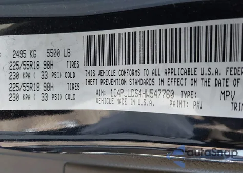 2017 Jeep Cherokee Limited Fwd z USA, uszkodzony, nr VIN 1C4PJLDS4HW547760